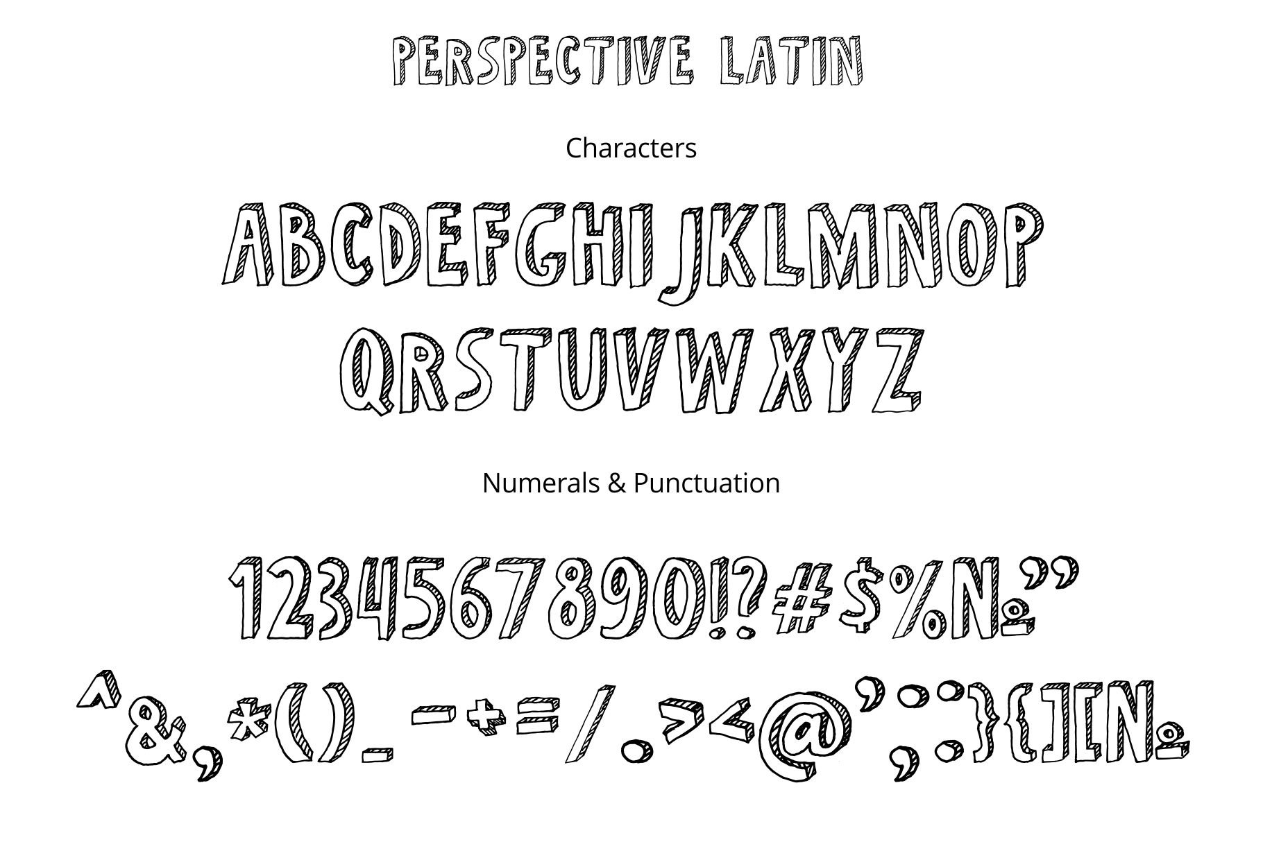 Perspective Display Font.