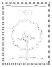Tracing Line Practice Worksheet for Kids and Preschool Students