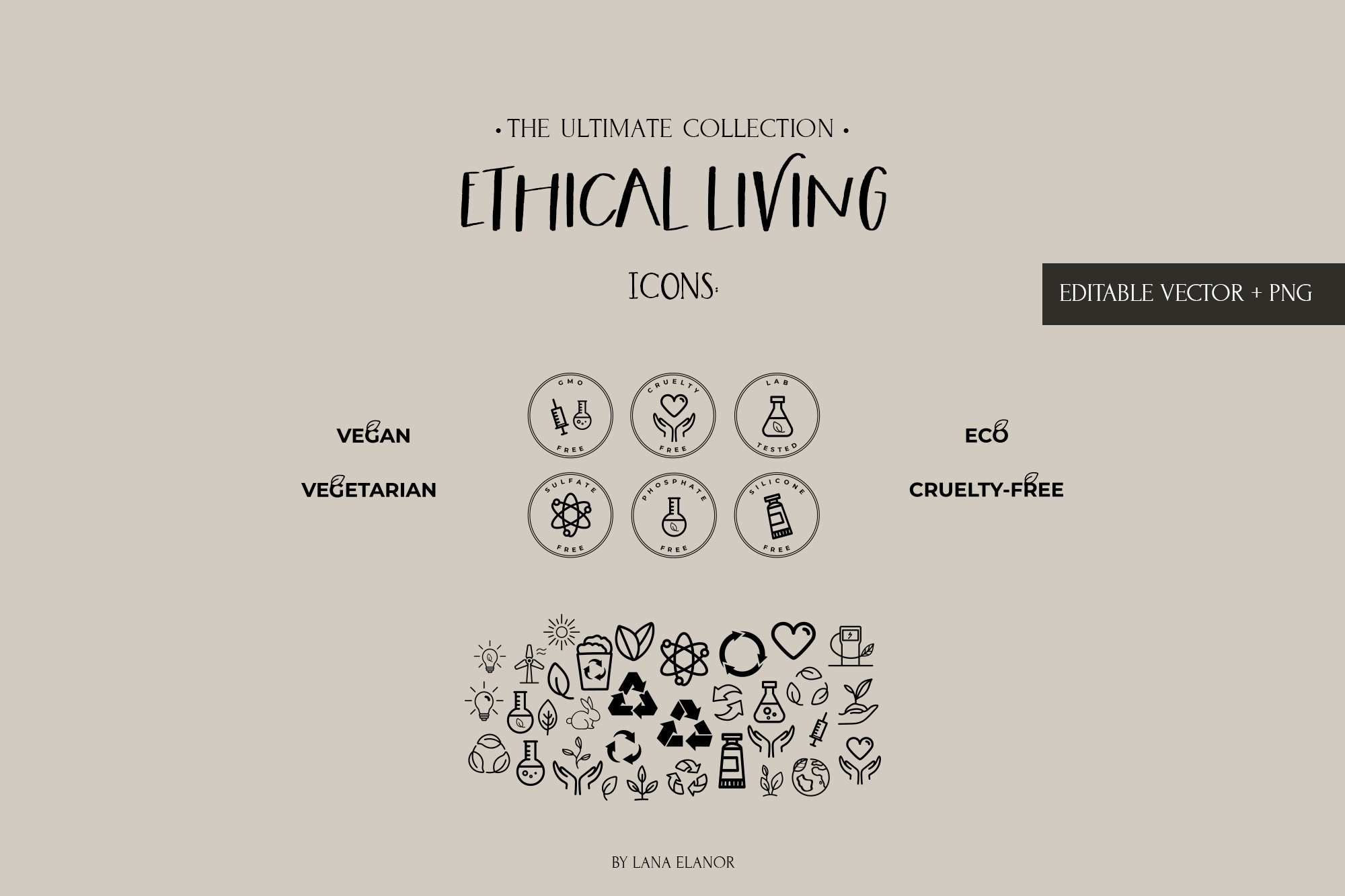 Eco & Cruelty-free icons.
