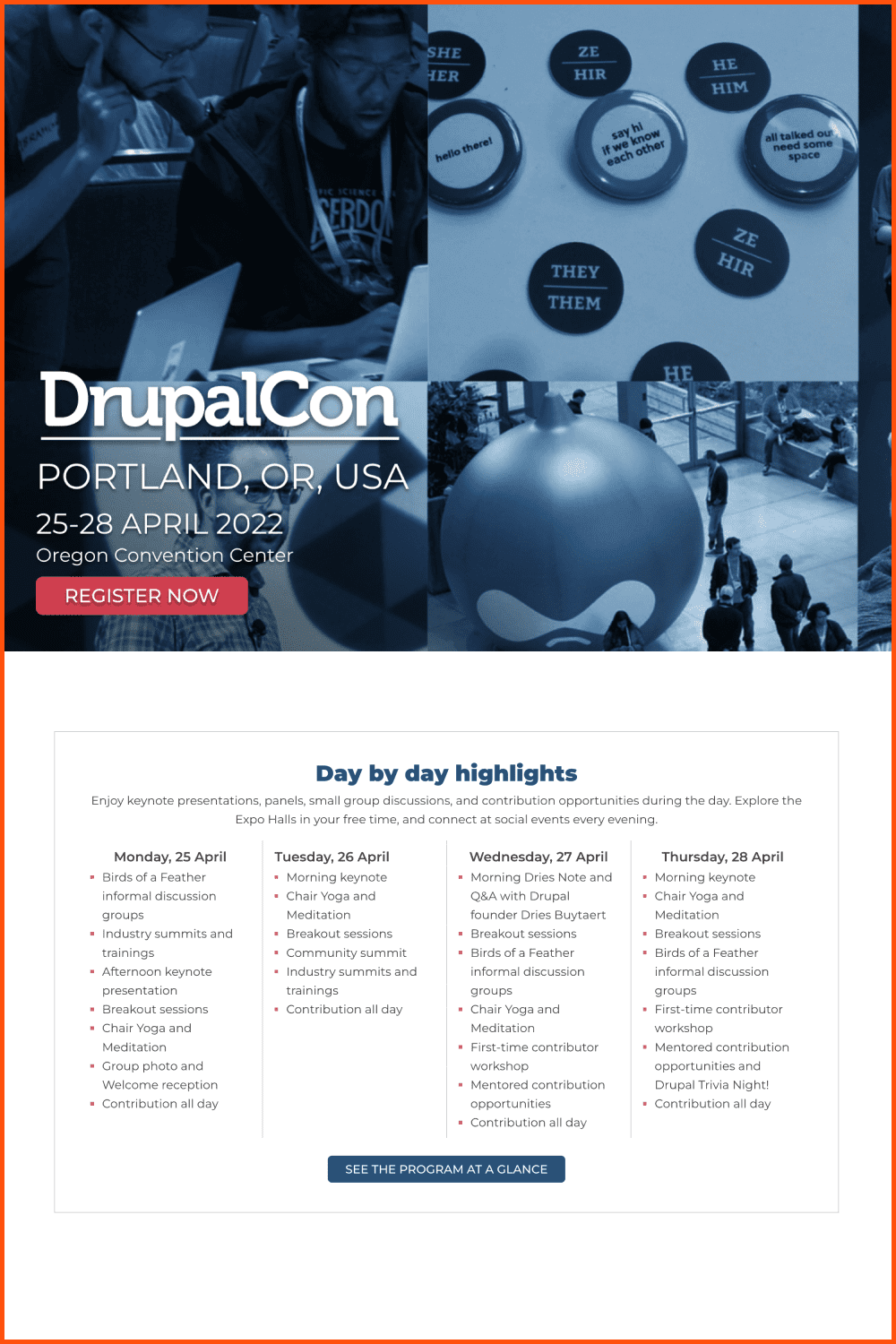 DrupalCon banner.