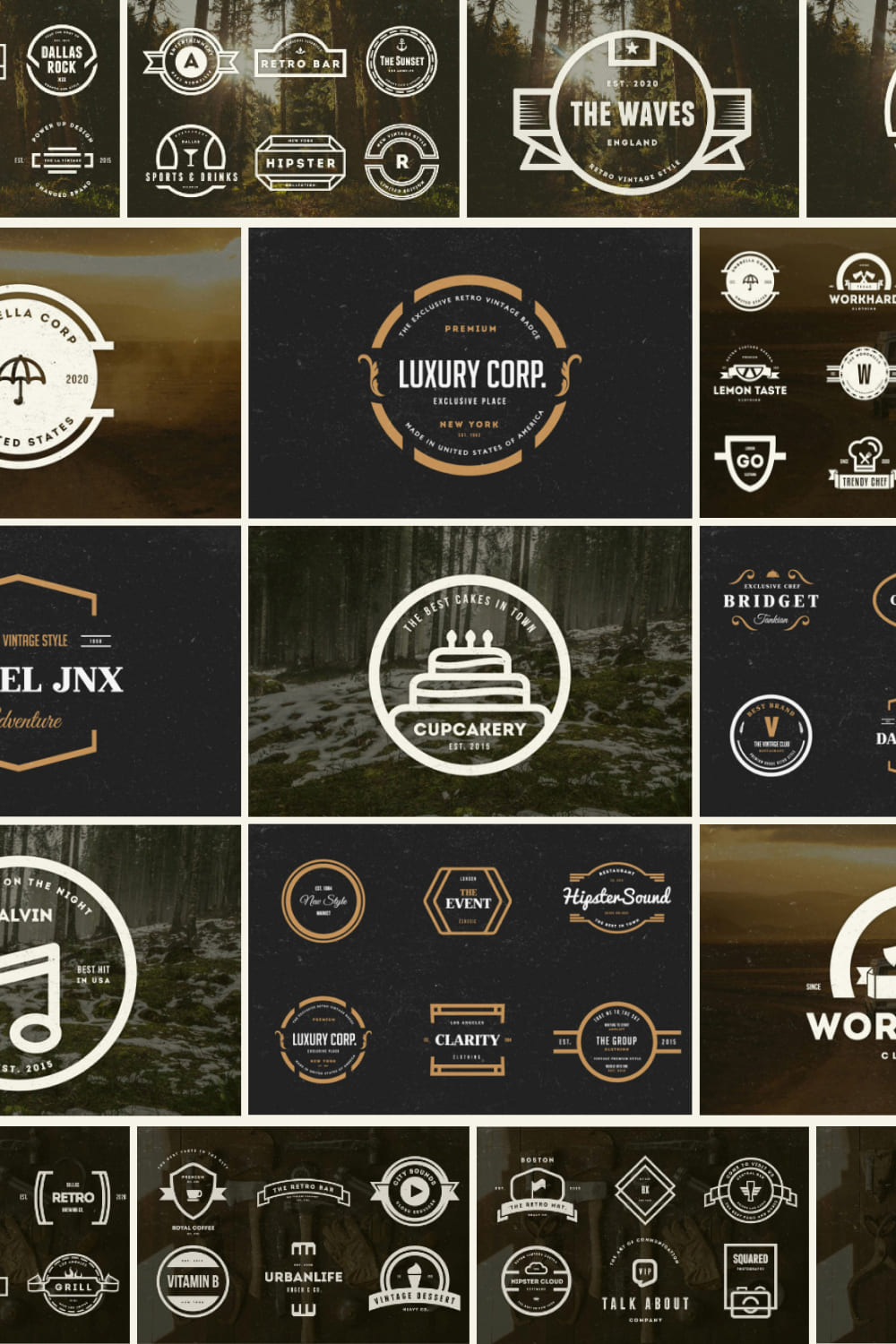 Each logo have been created with care with the finest details.