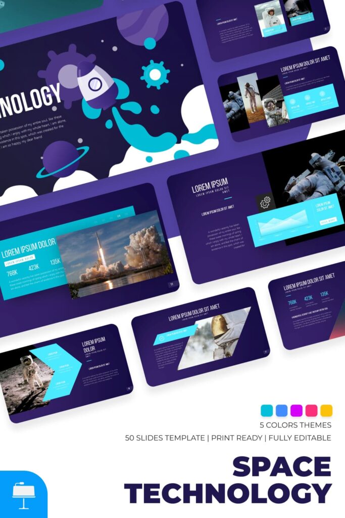 Space Technology Keynote Template – MasterBundles