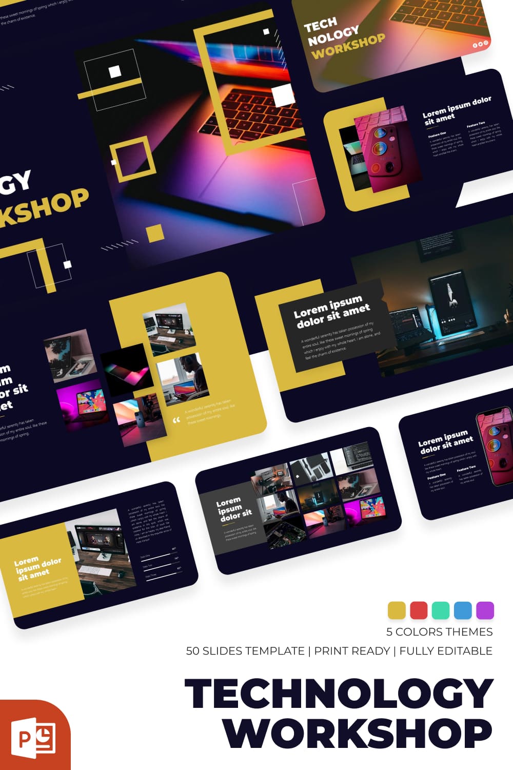 WorkshopTechnology PowerPoint Template.