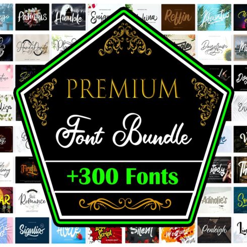 300 font bundle cricut font calligraphy font embroidery font script font monogram font digital fonts font download