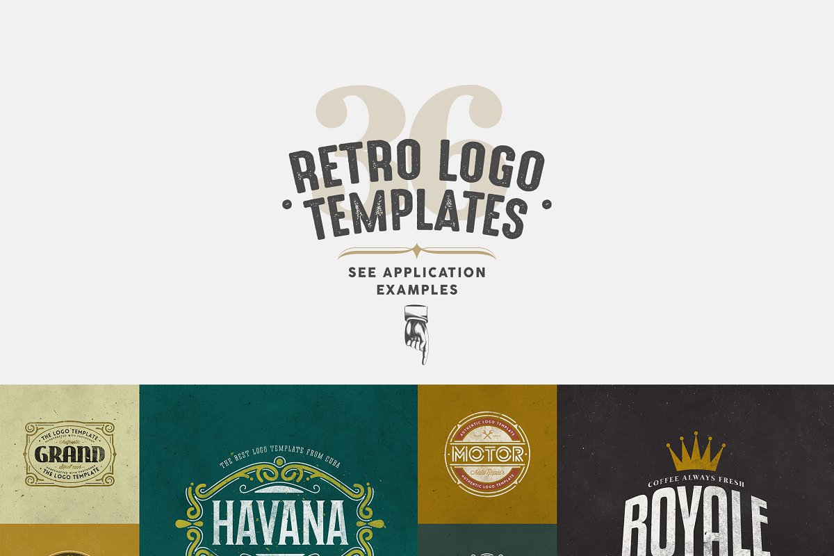 You can use our pre-defined templates to create your vintage logo design or create a exclusive just dragging elements of one or more templates.