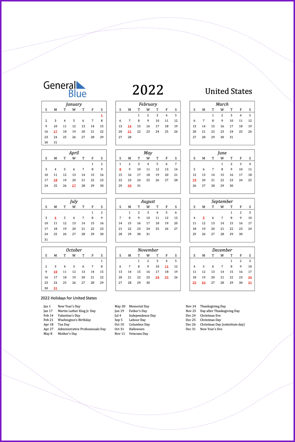 40 cool april 2022 calendars