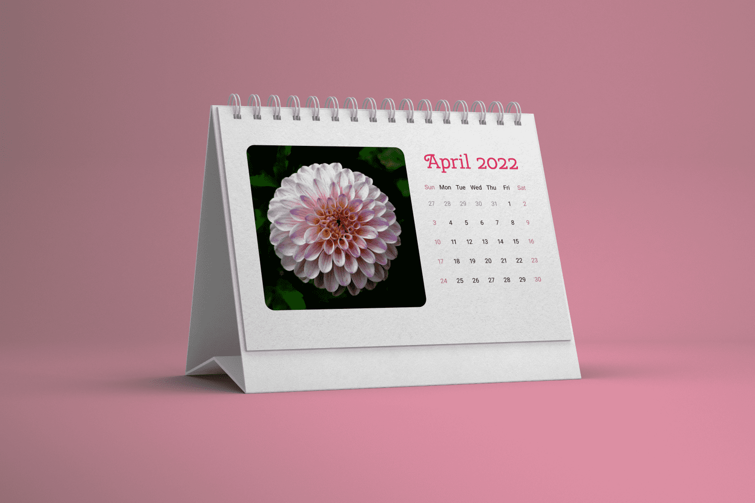 Free Downloadable April Calendar.