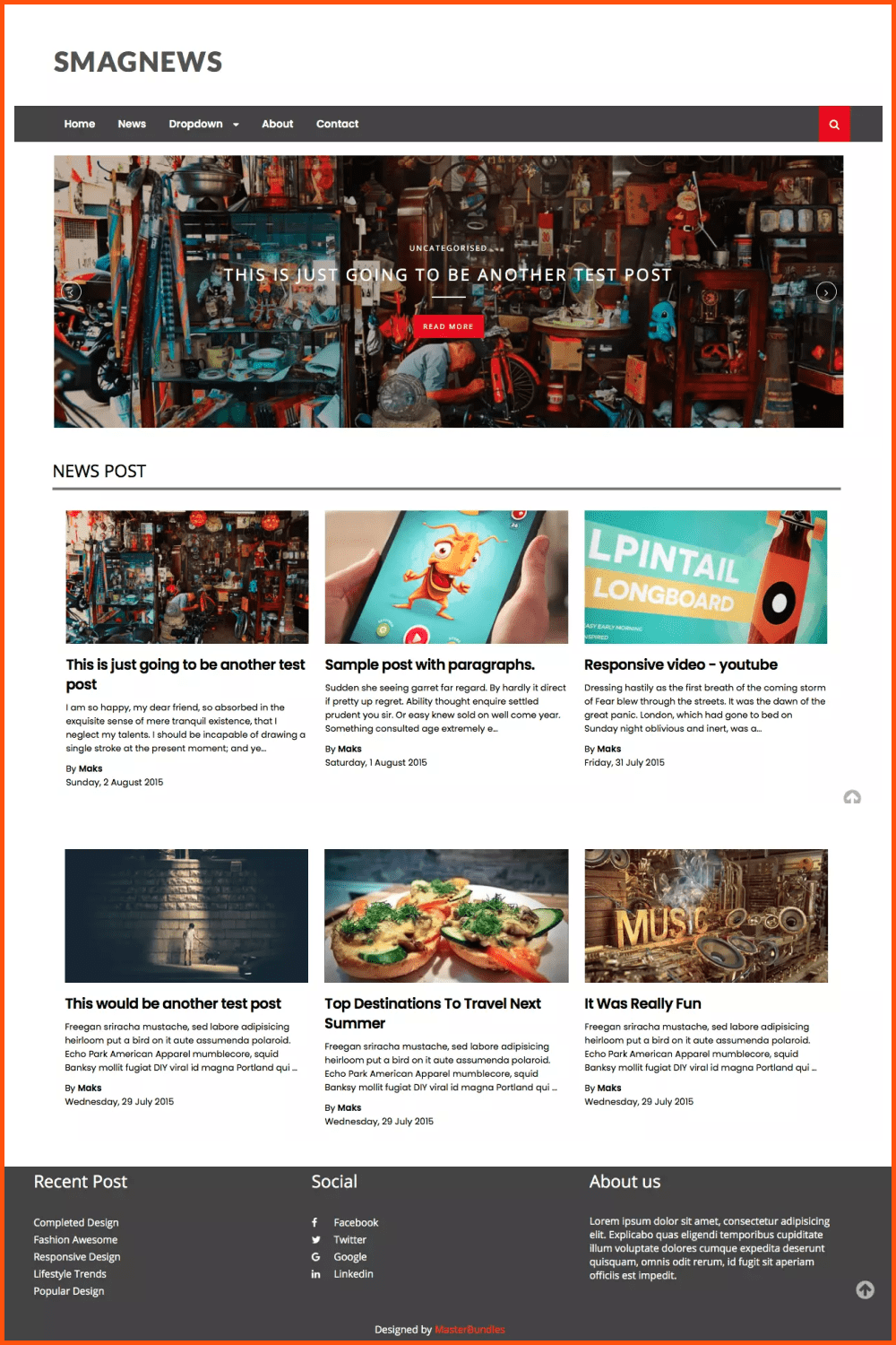 60+ Best Free Blogger Templates 2023 – MasterBundles