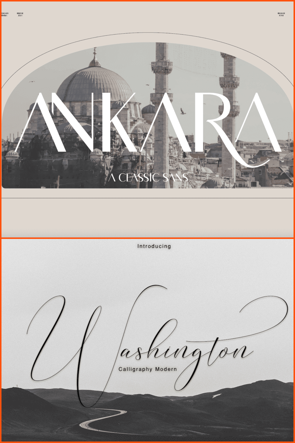 Collage with fonts made by Teweka.
