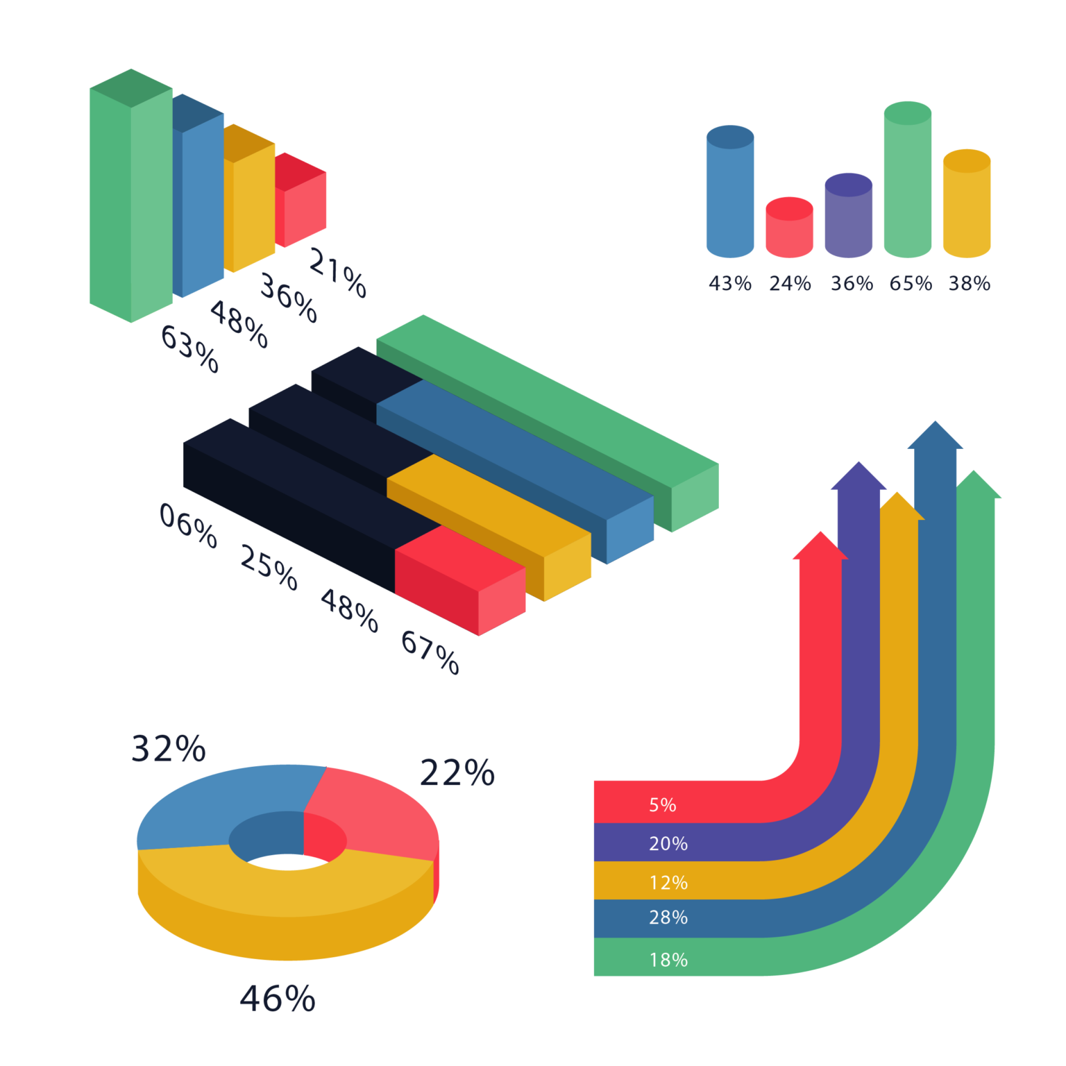 1000 Big Bundle Infographic Elements MasterBundles