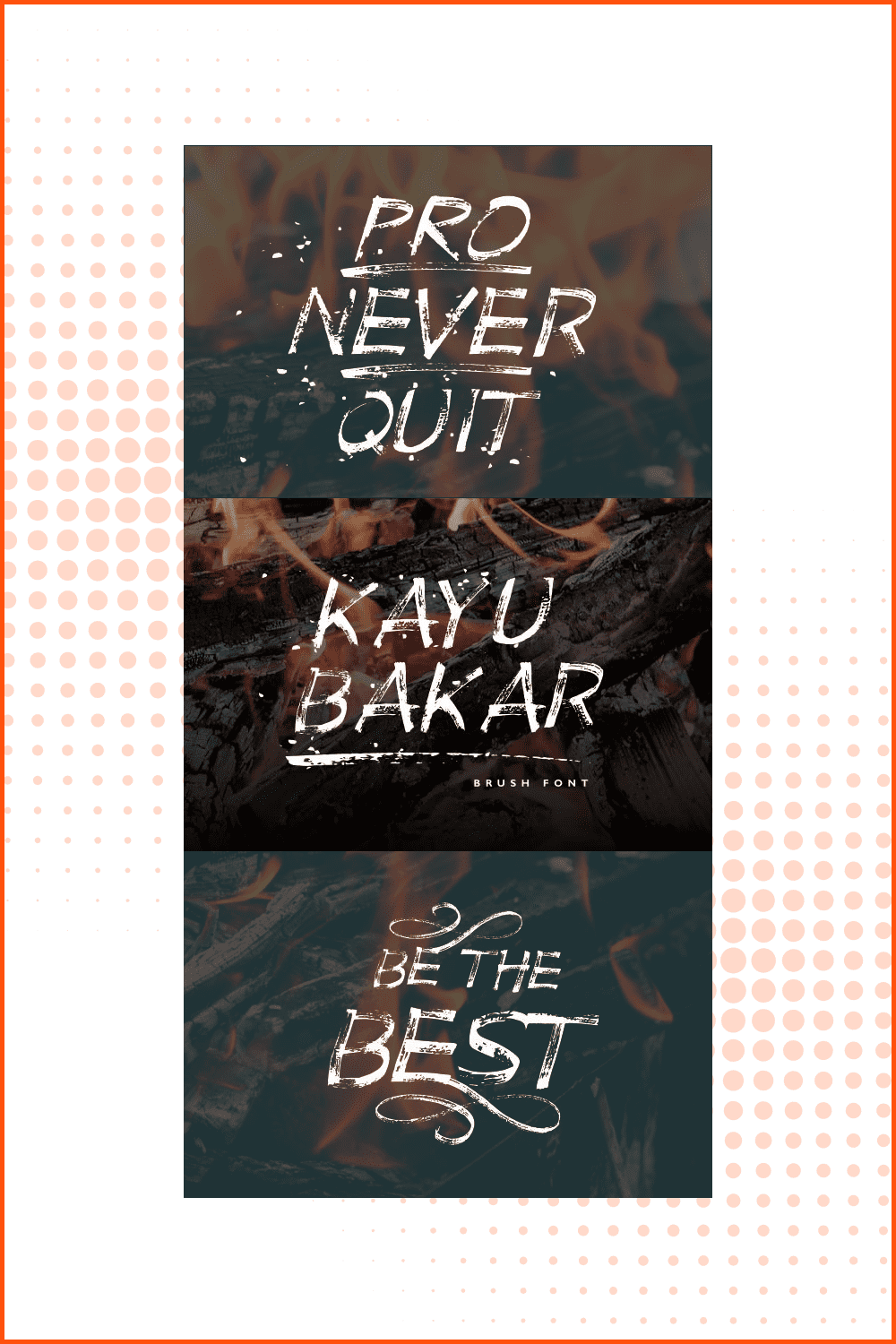 Collage with fonts made by Aan Kurniawan.