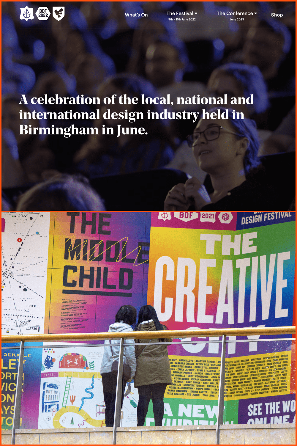 Birmingham Design Festival banner.