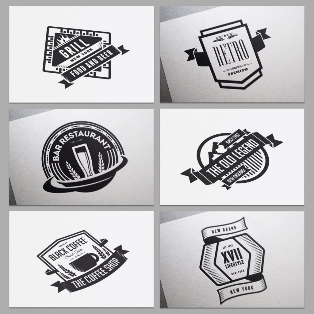 Bundle 80 Vintage Logos & Badges – MasterBundles