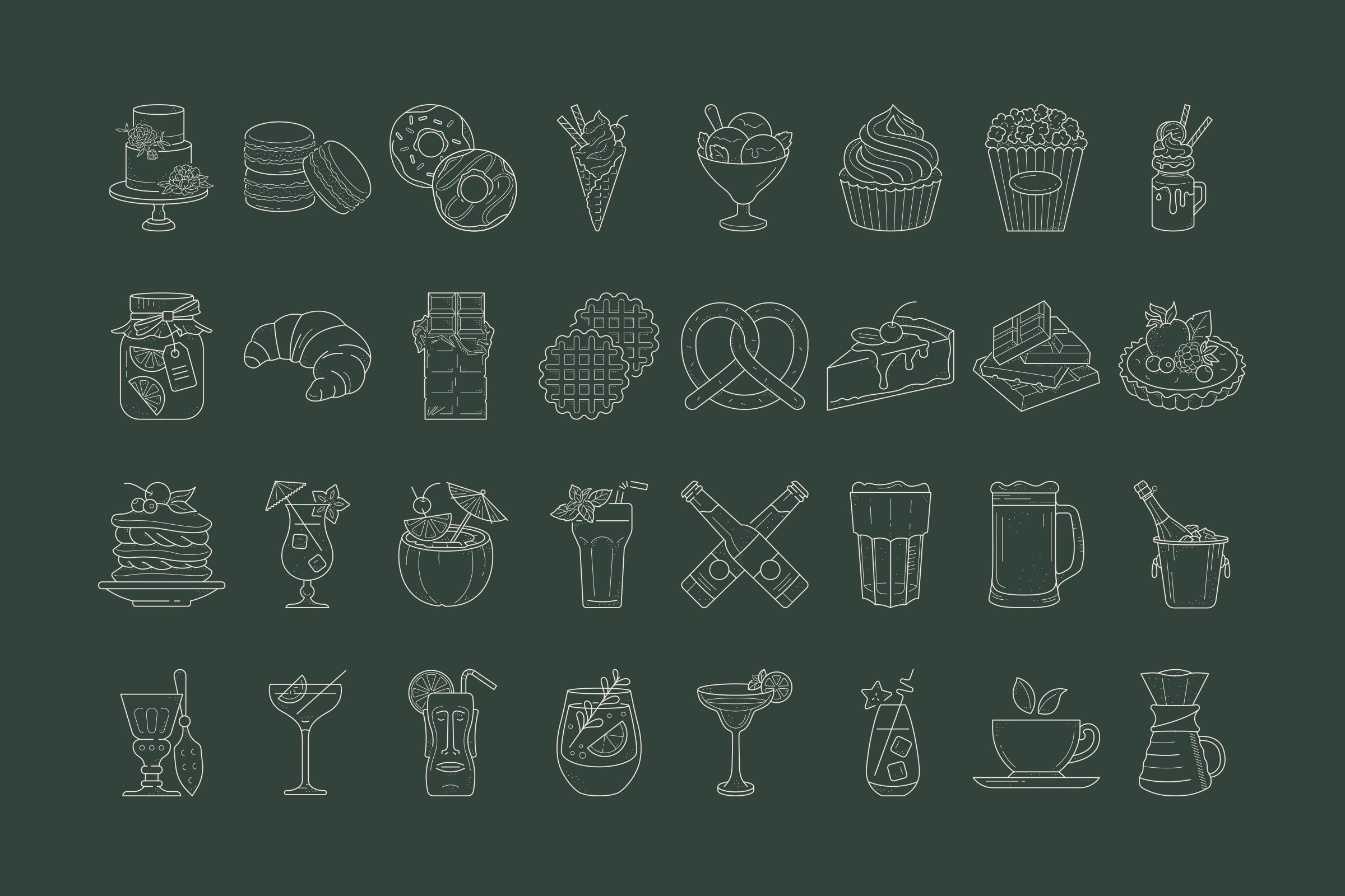 Live stroke & outlined stroke icons available to suit your design from 0.3 pt upwards.