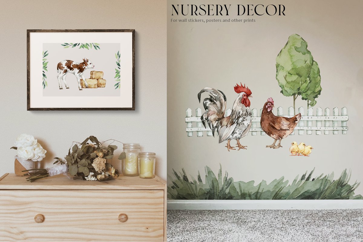 This template is perfect for nursery decor.