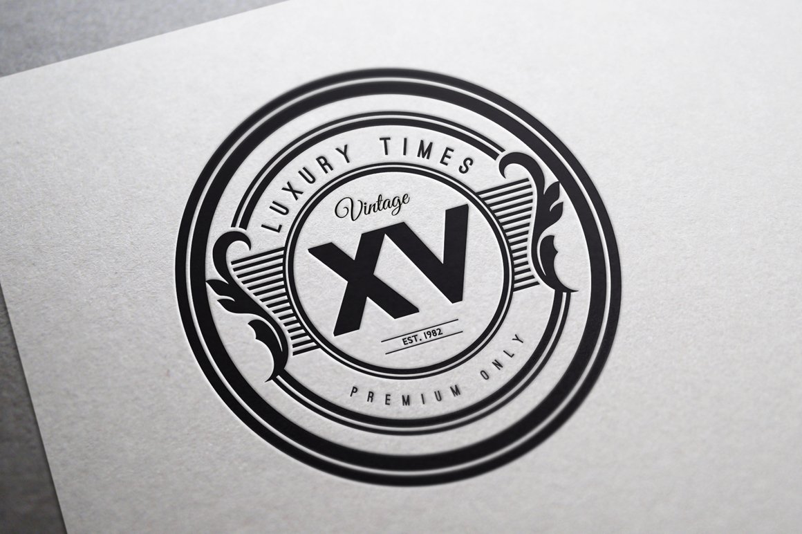 These vintage logos will help you to create a unique atmosphere of your brand.