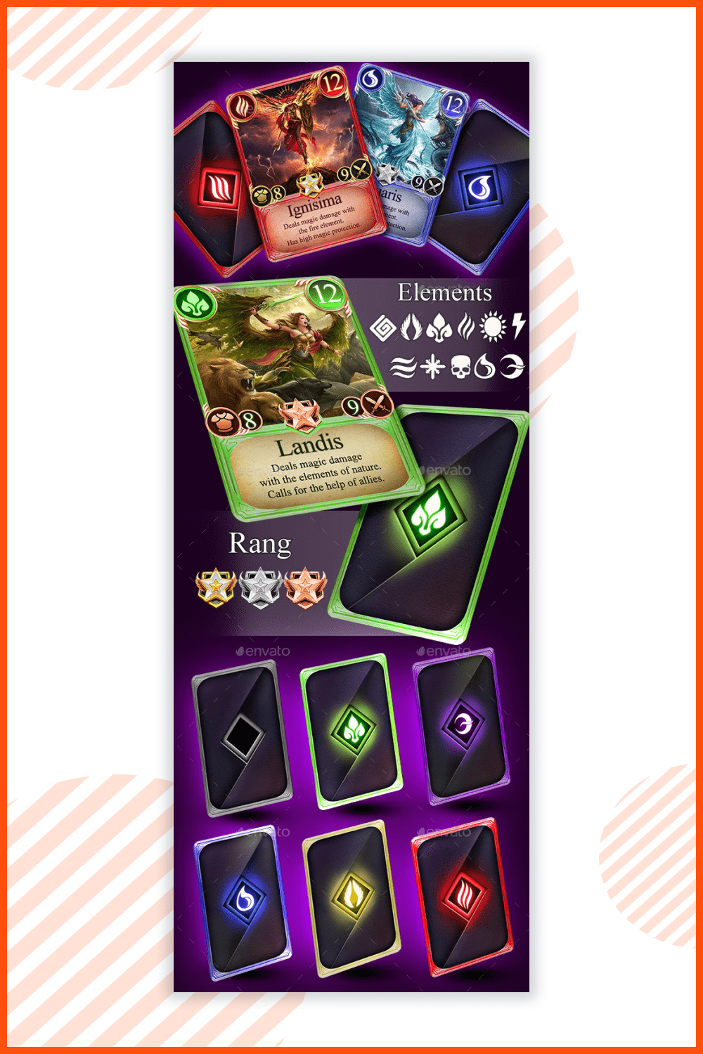 Trading Card Game Template.