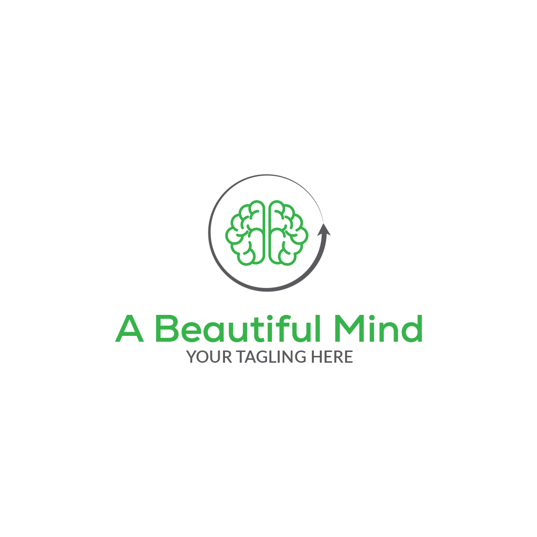 a beautiful mind logo.