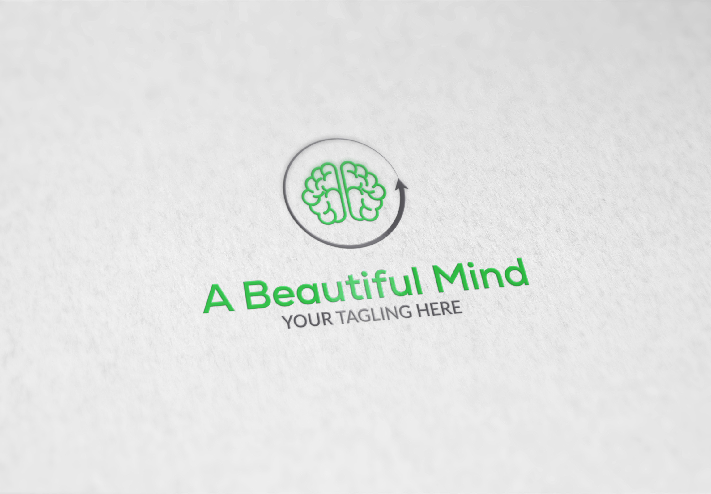 A Beautiful Mind Logo Design Vector Logo Templates