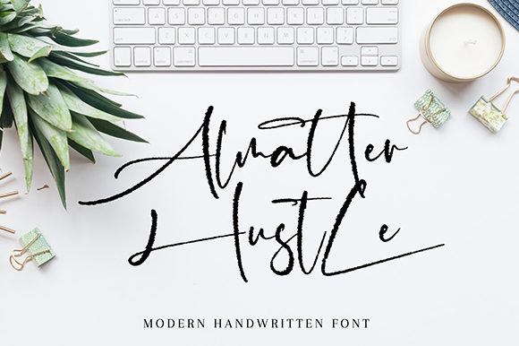 Almatter Hustle Font.
