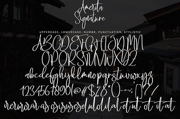 Amerita Signature Font.