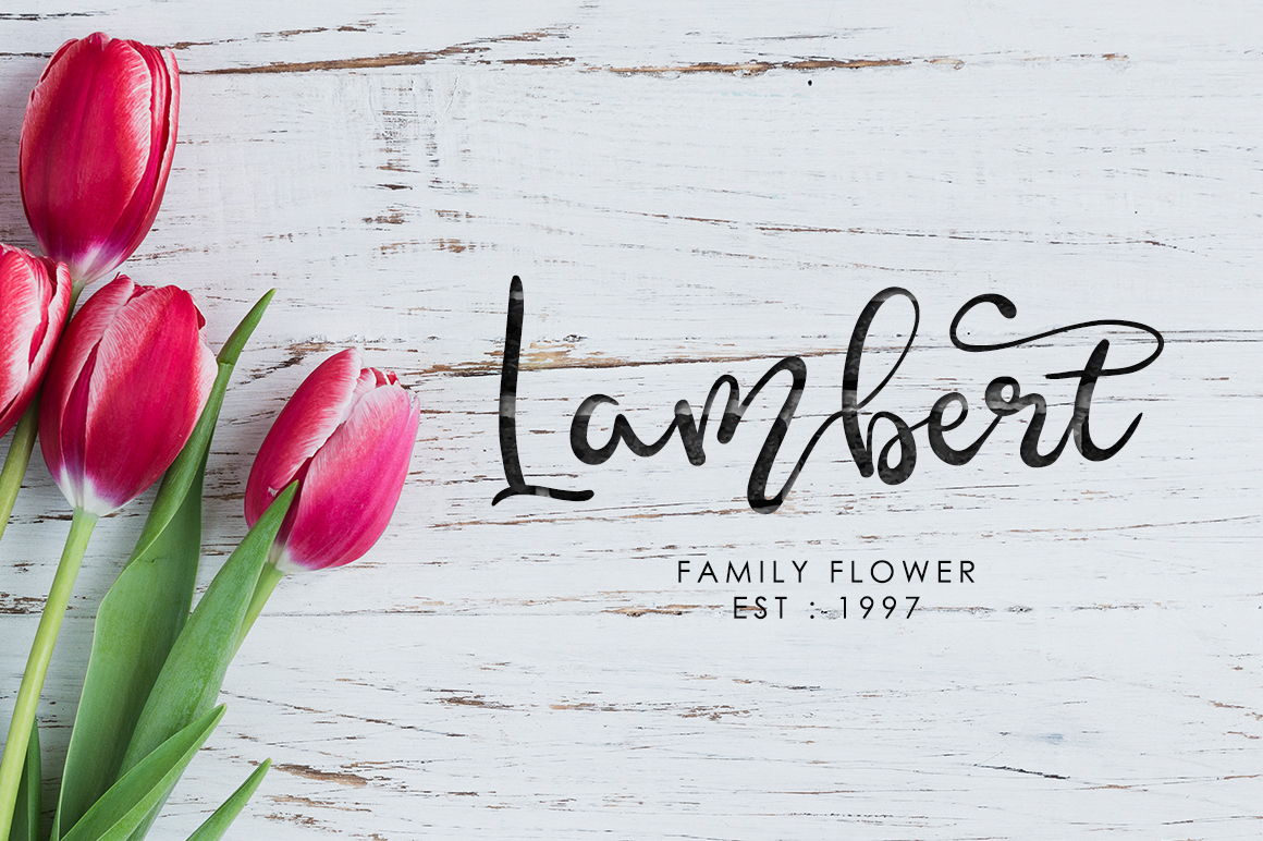  Ammenthi is a stunning script font with a modern style.