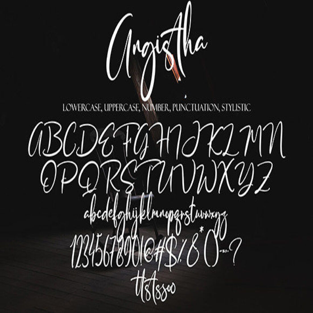 Angista Font cover.