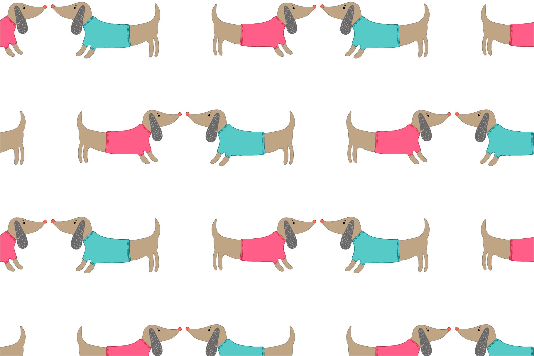 Dachshund Patterns and Illustrations.