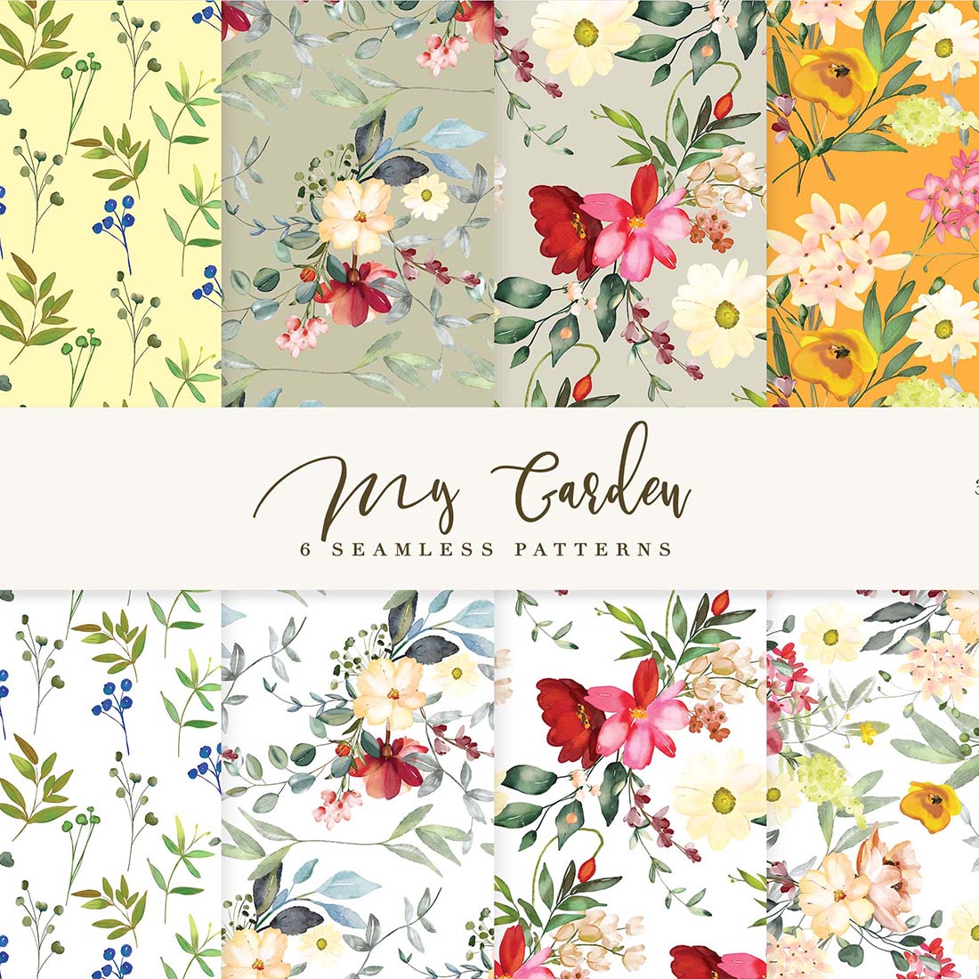 Spring Summer Floral Seamless Pattern Graphic by Flora Co Studio