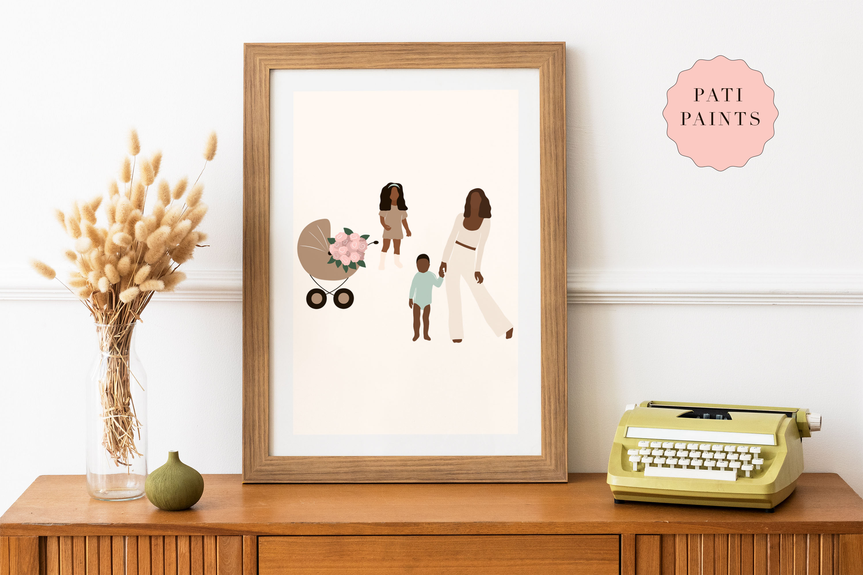 Mothers Day poster mockup.