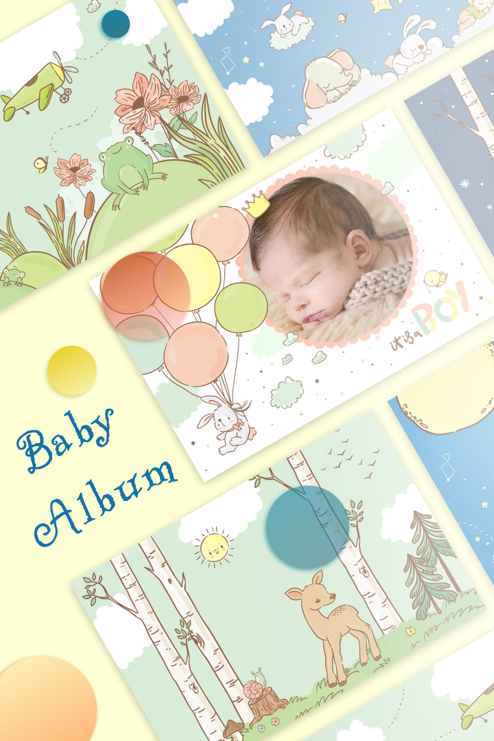 Baby Album illustration - Pinterest Image Preview.