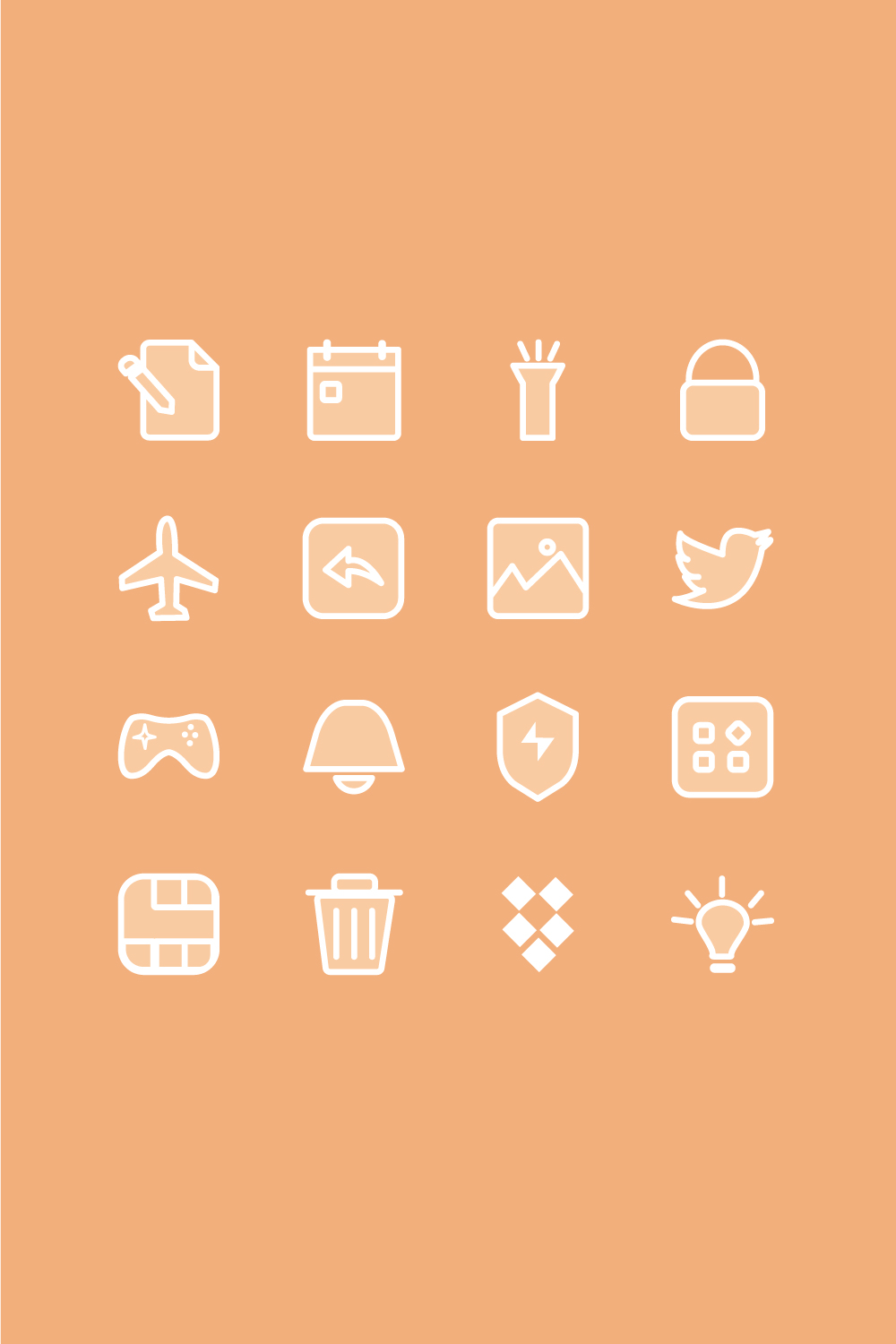 Free Beige App Icons.