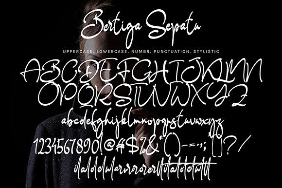 Bertiga Sepatu is a relaxed and casual script font.