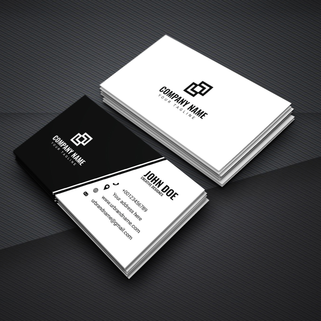 black business card design free vectors file 5
