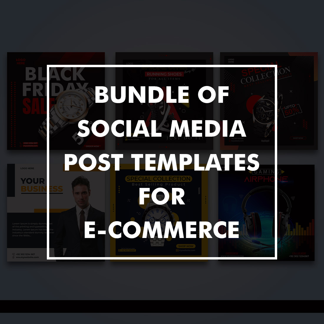 bundle of social media post templates for e commerce 1