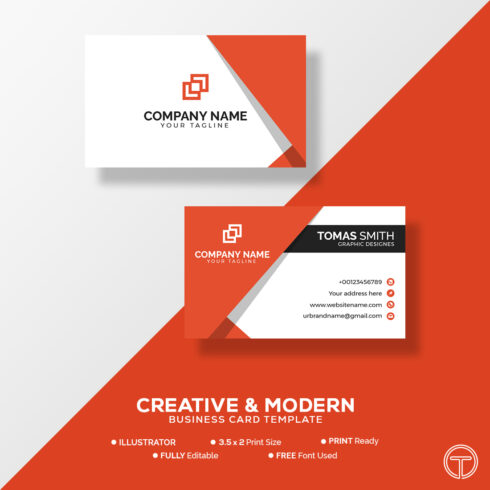 business card and visiting card design for print ready for 6 1