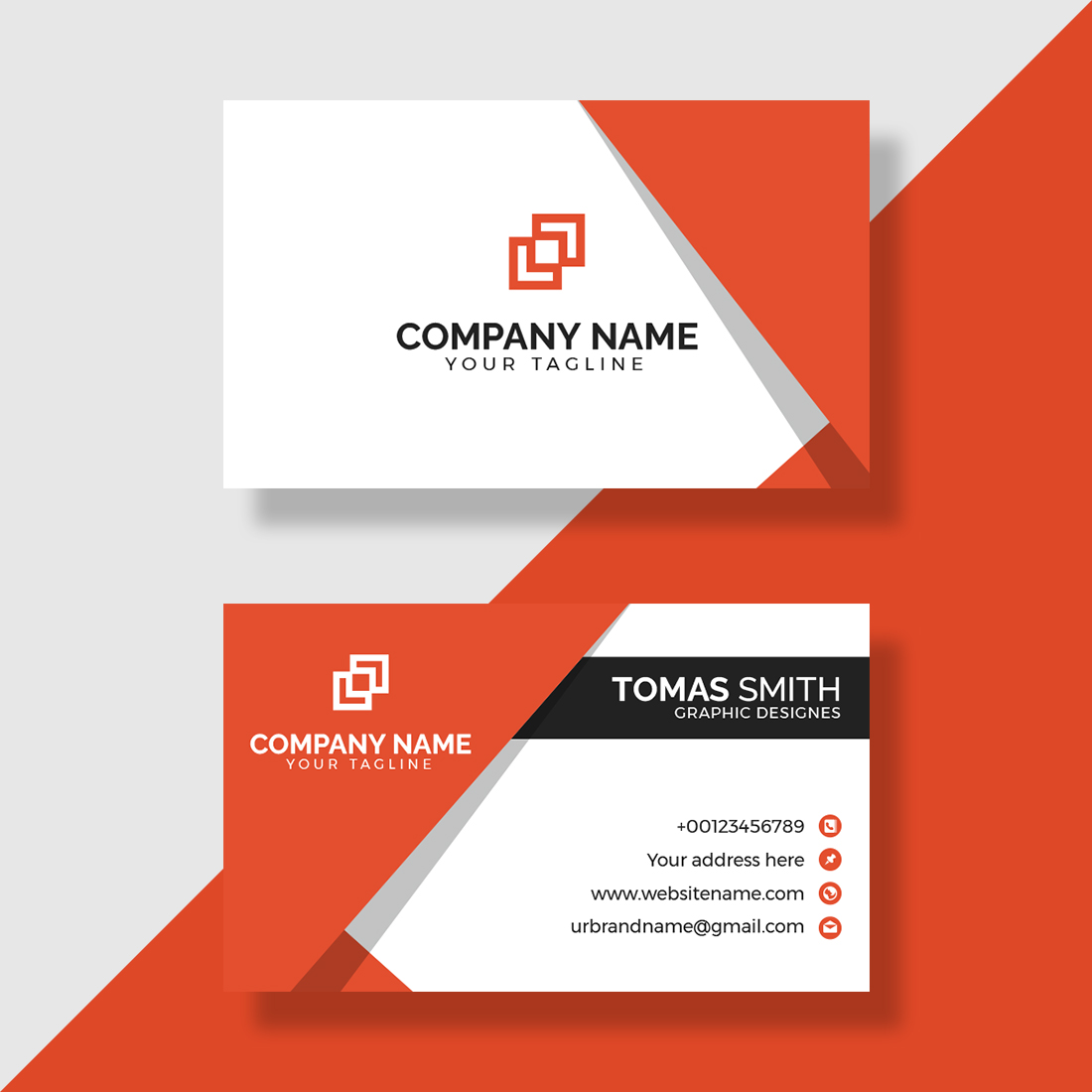 Business Card and Visiting Card Design Print-Ready