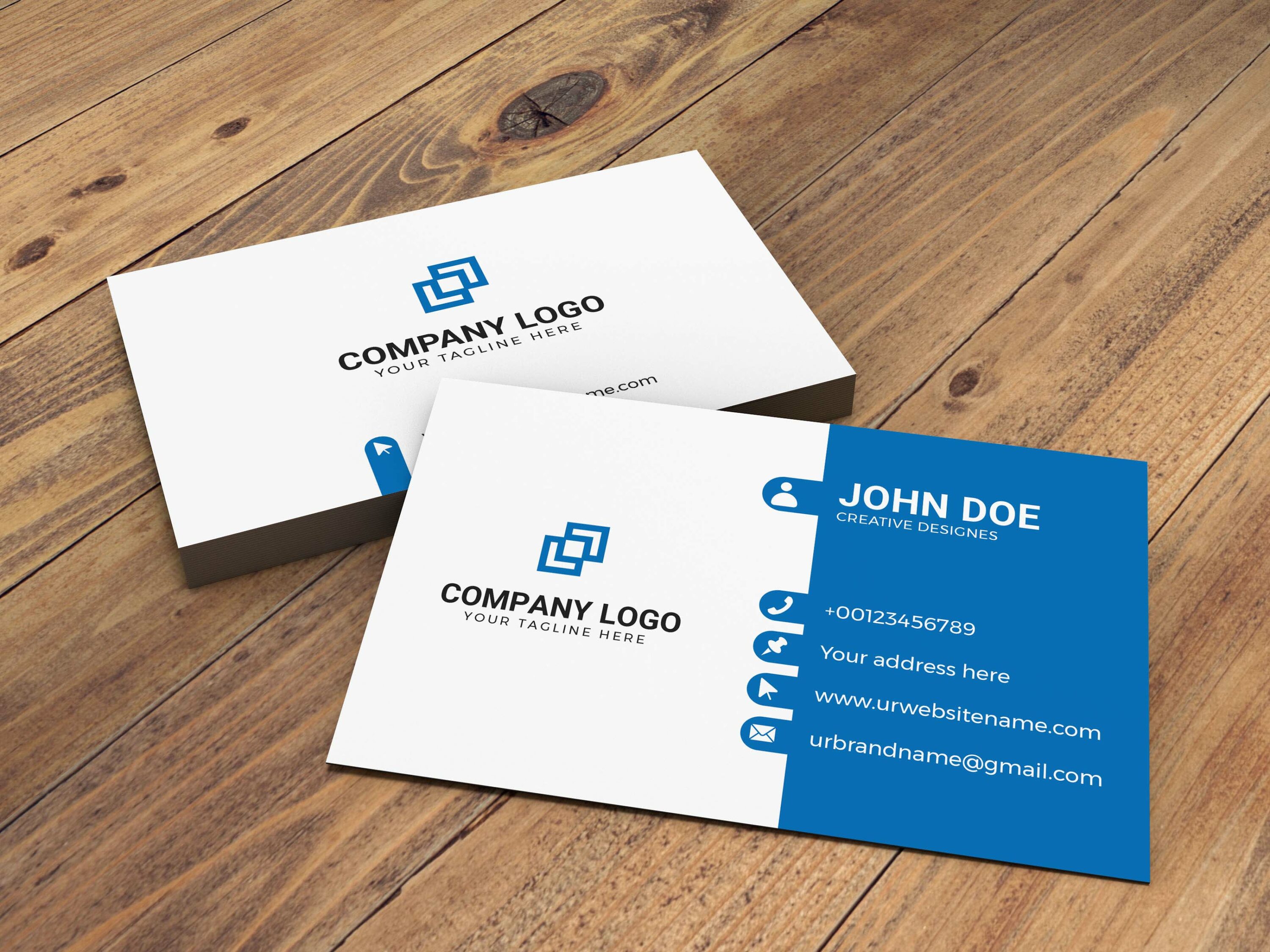 business card template double sided design 4