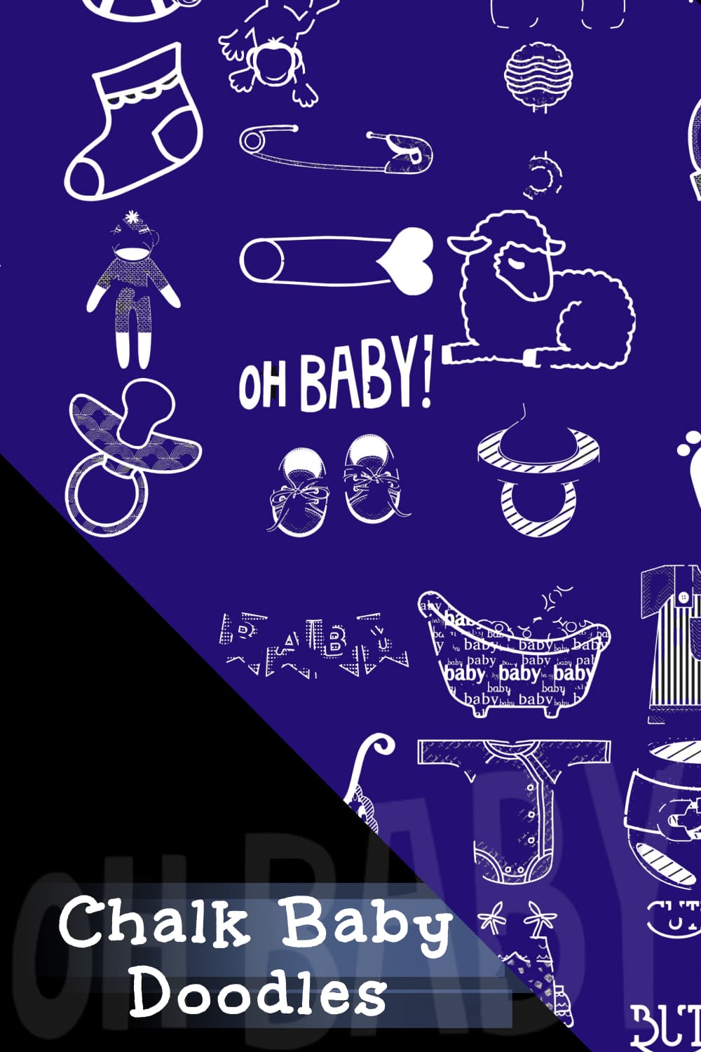 Chalk Baby Doodles ClipArt - Pinterest Image Preview.