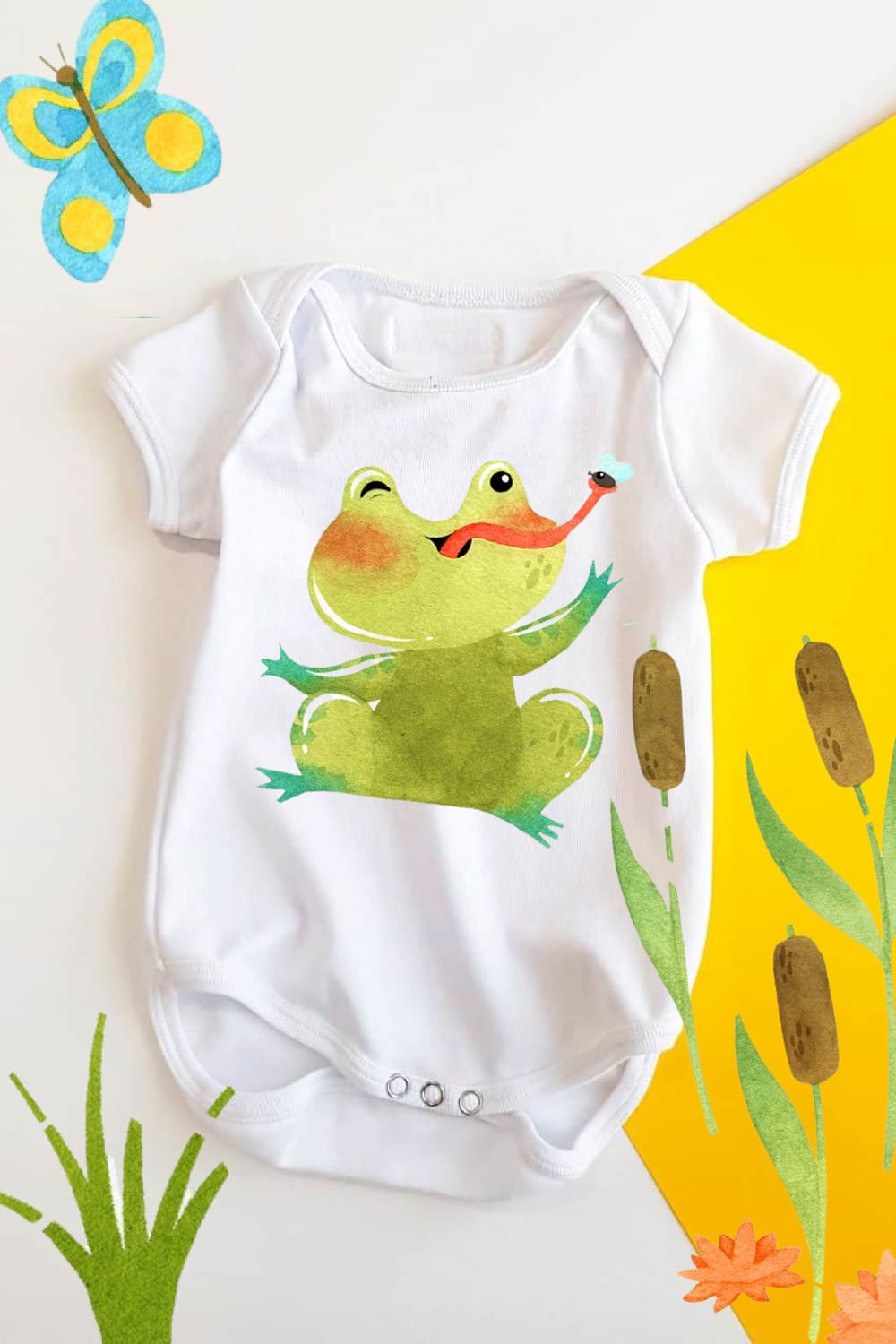 This product included characters, pond flora, seamless patterns and pre-made posters.
