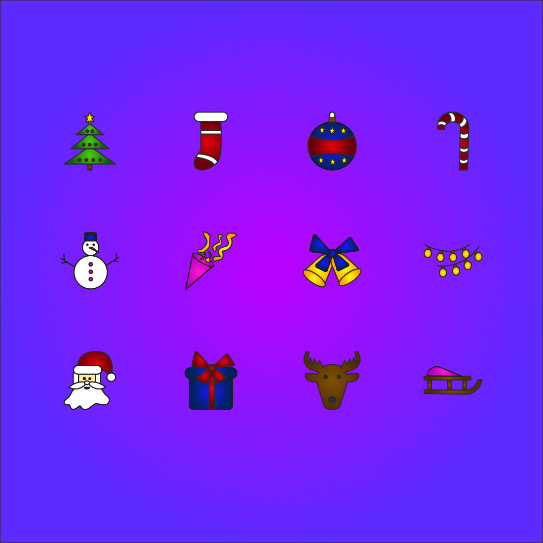 Free christmas app icons cover image.