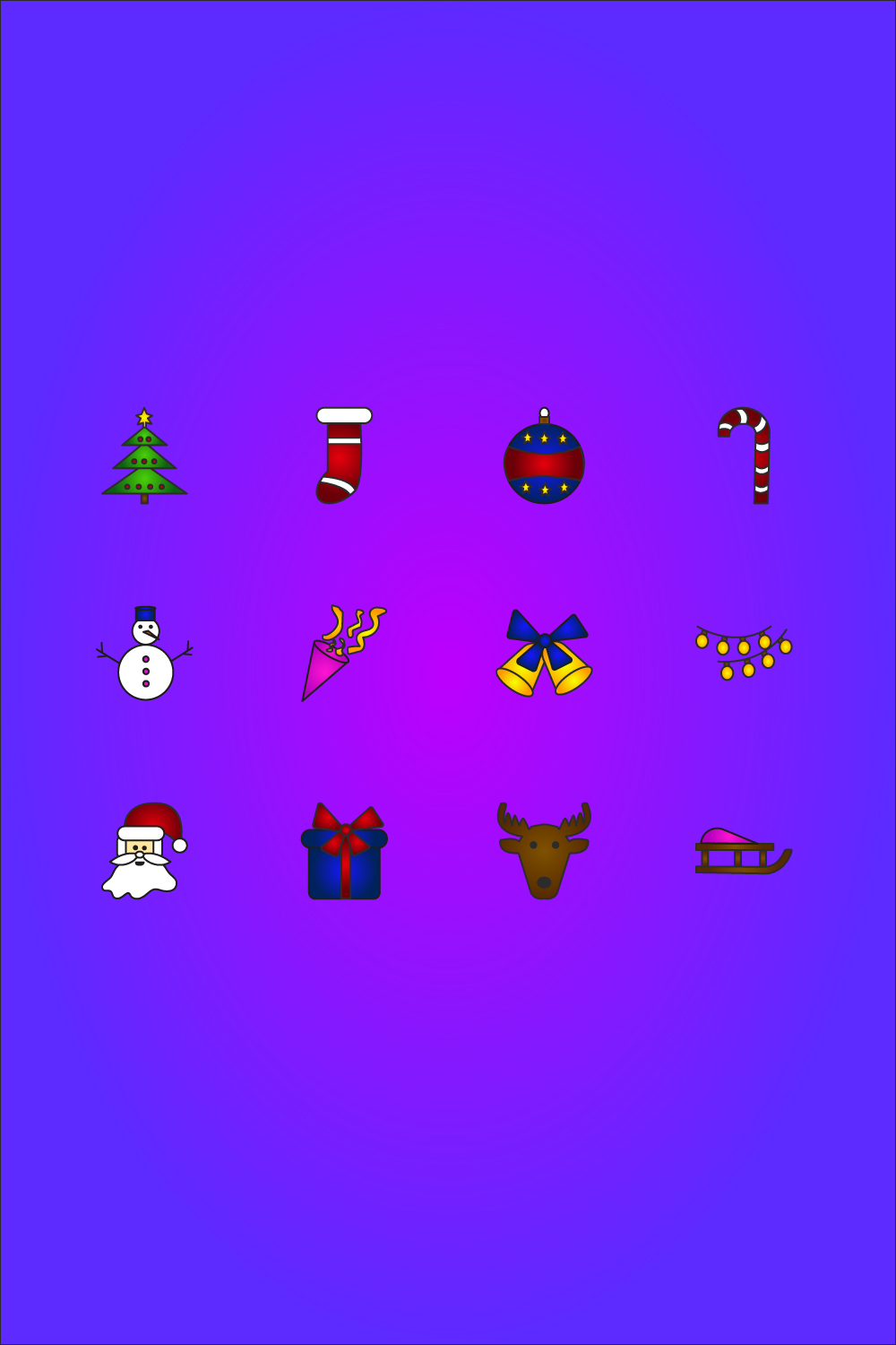 Free Christmas App Icons.
