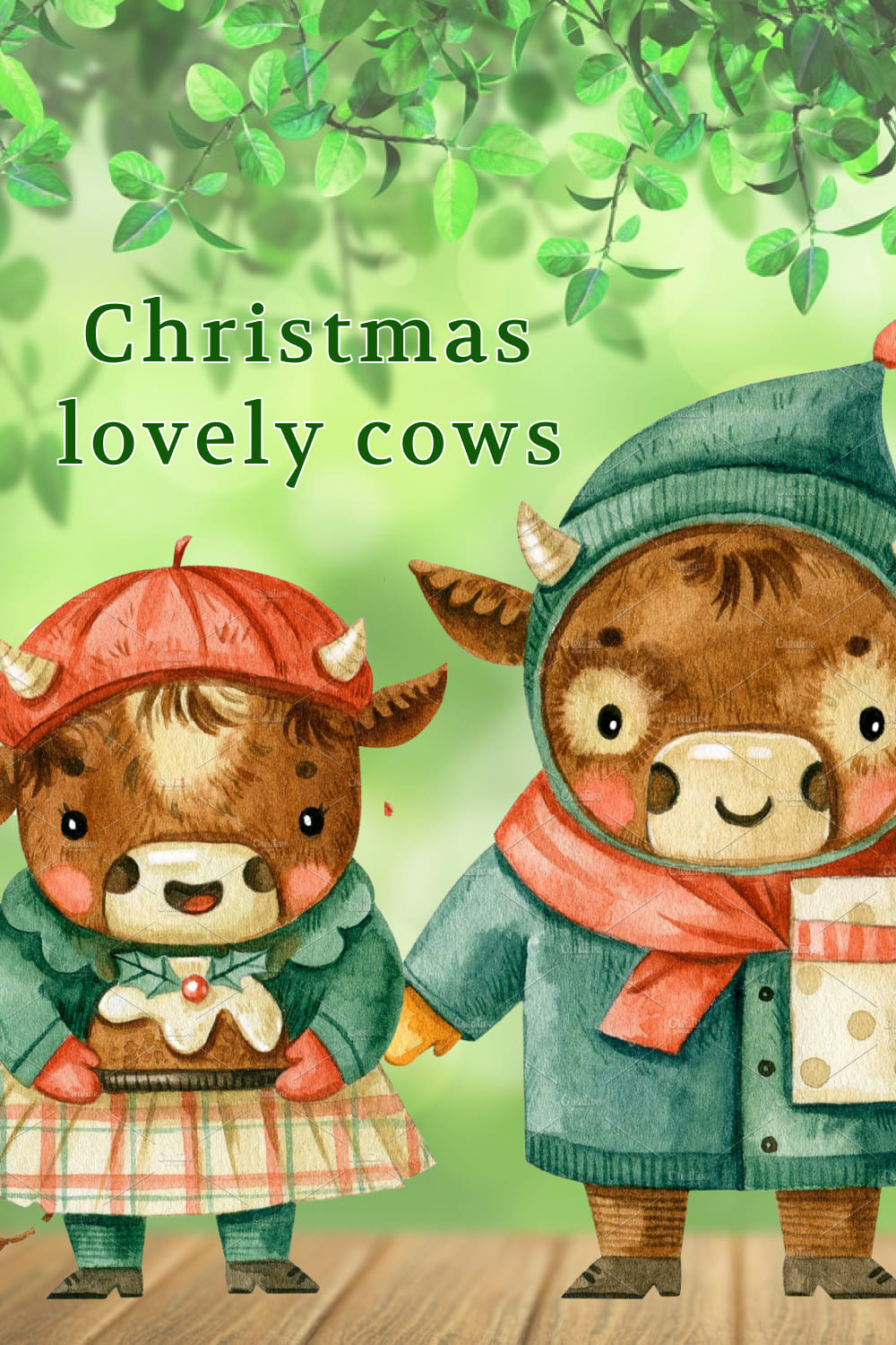 christmas lovely cows 04