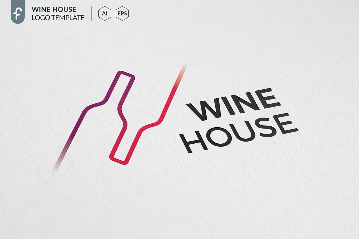 The main image preview of Wine House Logo.