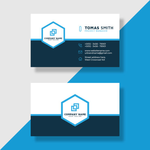 colorful business card vector template design 4