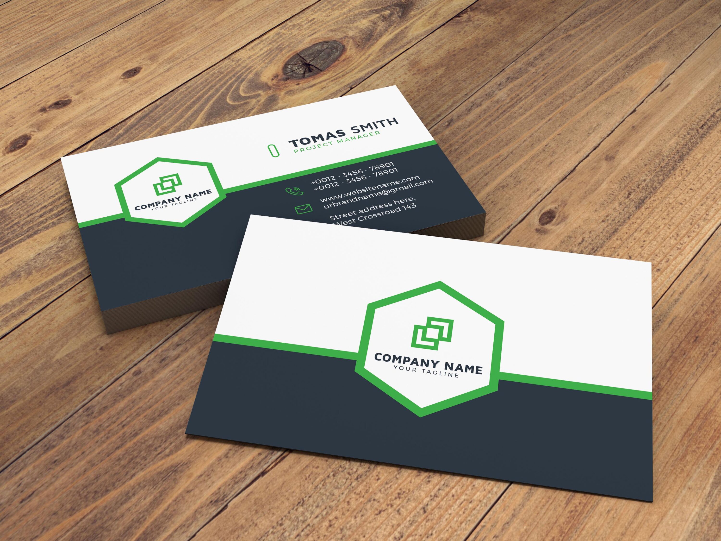 colorful business card vector template design 6