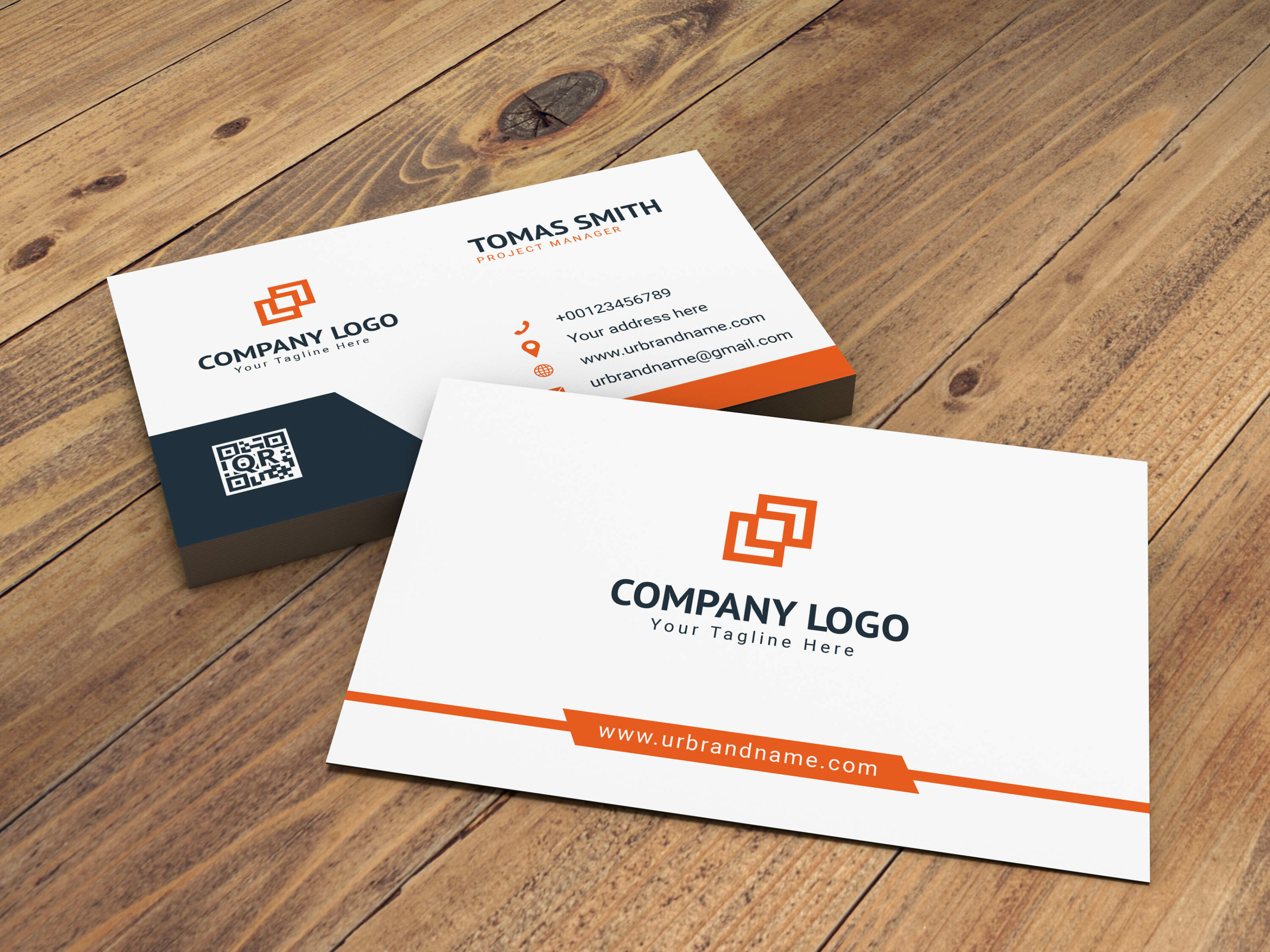 colorful modern and minimal business card design vector 4