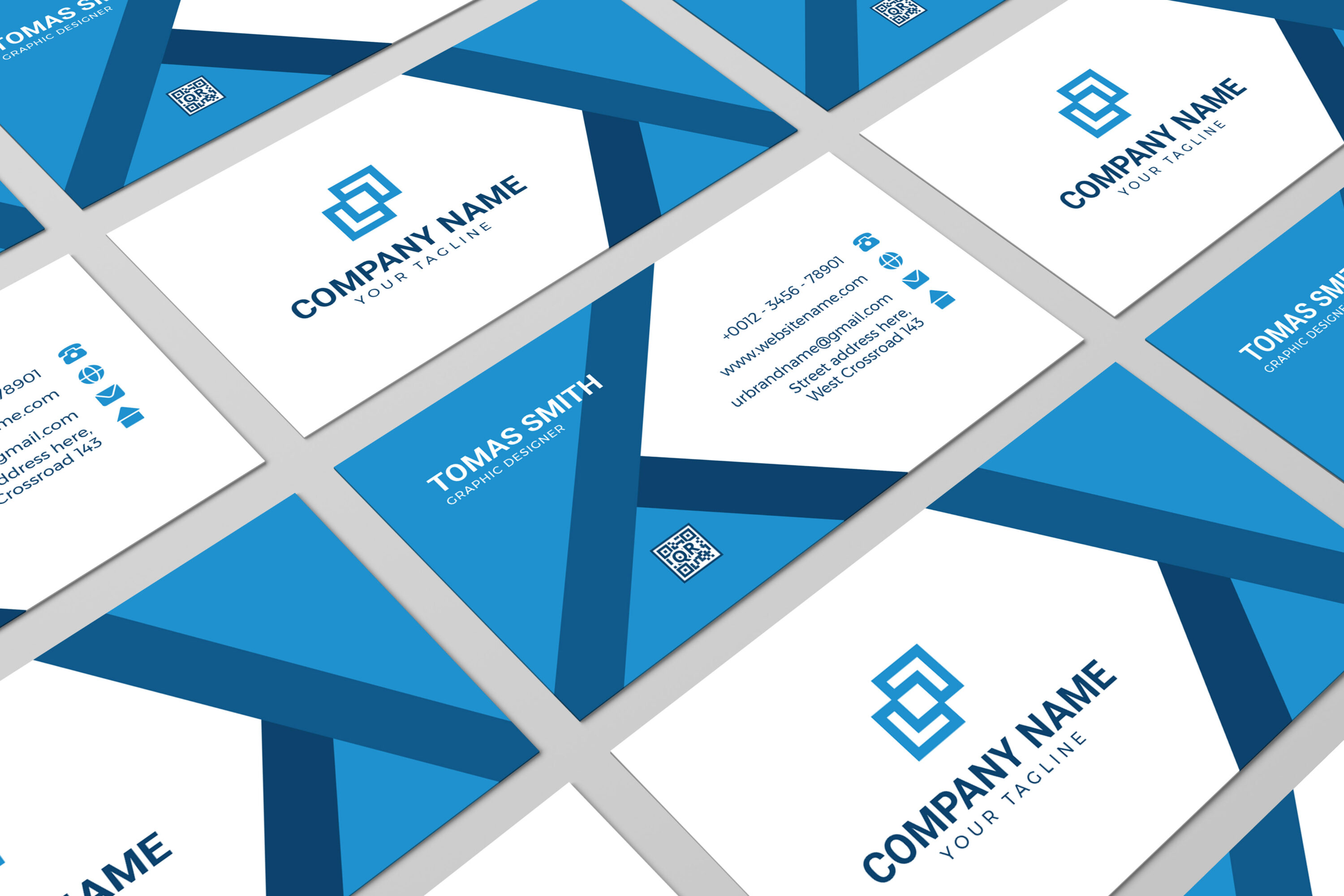 colorful simple minimal business card templates 5