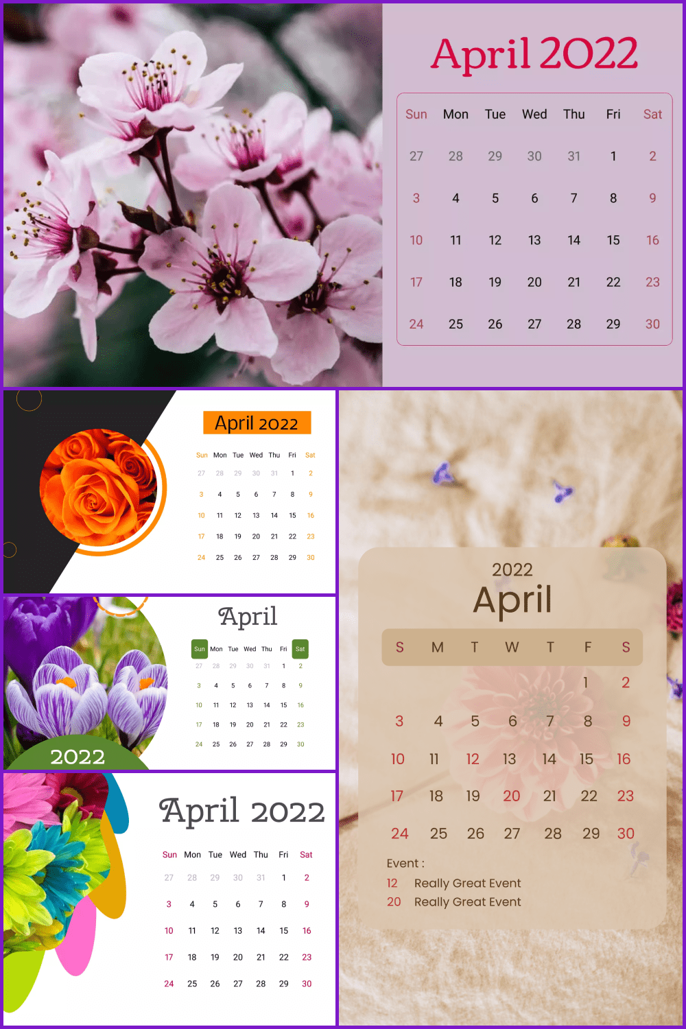 Cool april 2022 calendars pinterest.