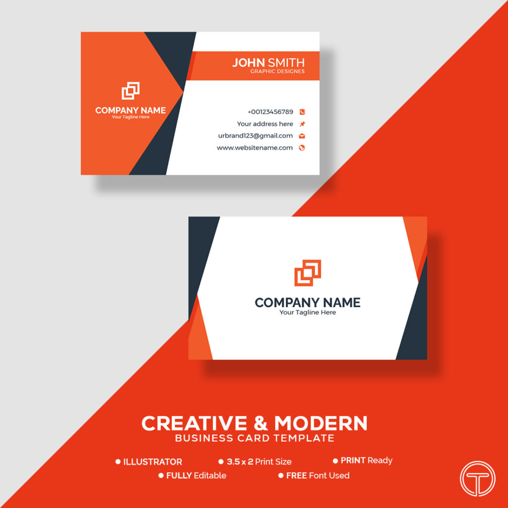 Modern visiting card design template - MasterBundles